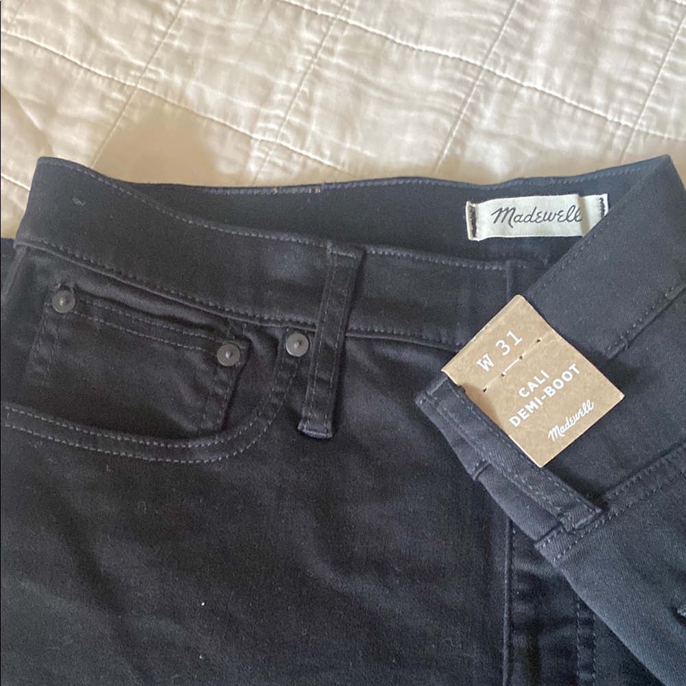 Madewell Black Cali Demi-Boot Jeans